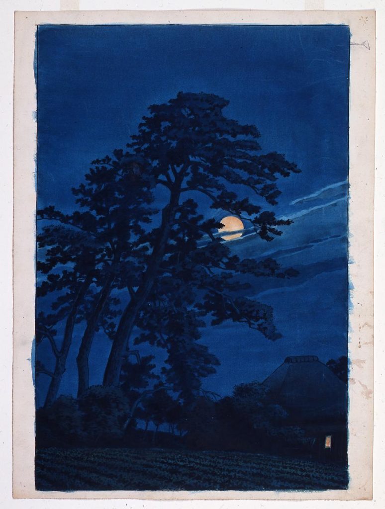 作品画像:東京二十景 馬込の月 原画
