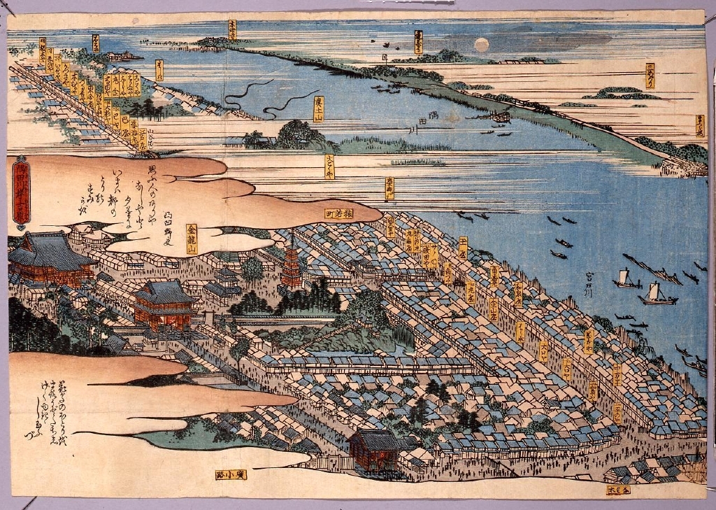作品画像:隅田川岸吉原(吉原仮宅図)