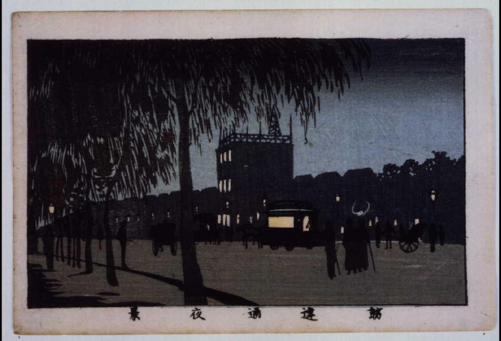作品画像:東京真画名所図解 筋違通夜景