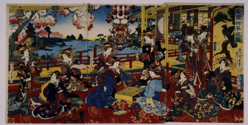 作品画像:全盛揃廓遊之図