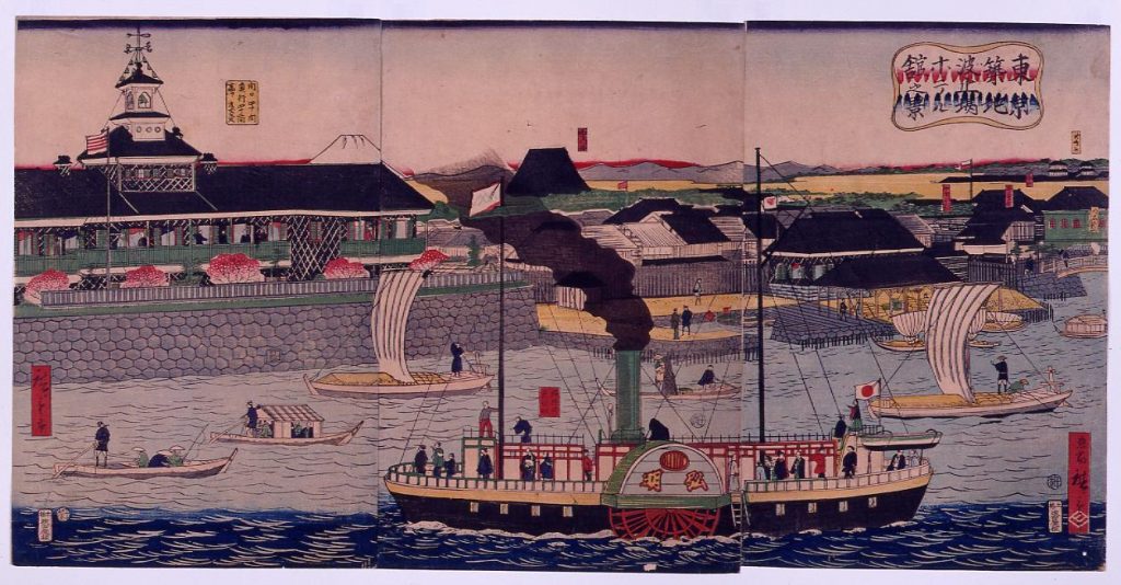 作品画像:東京築地波止場ホテル館之景