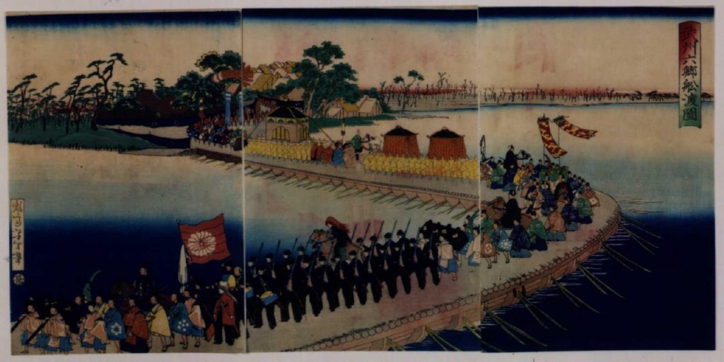作品画像:武州六郷船渡図