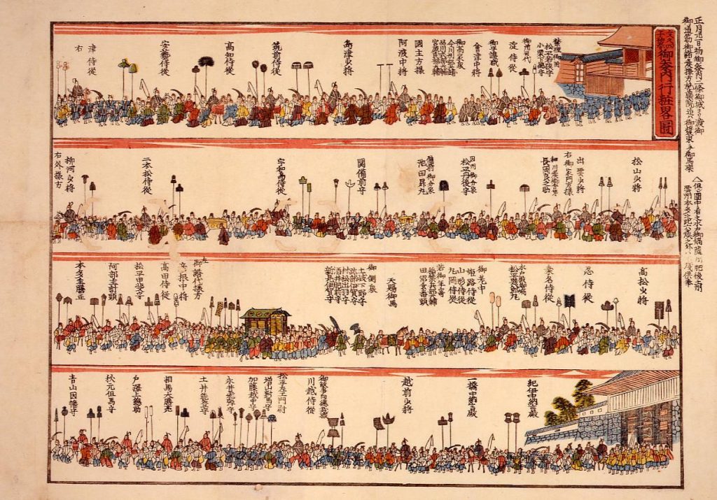作品画像:将軍家茂御参内行粧略図