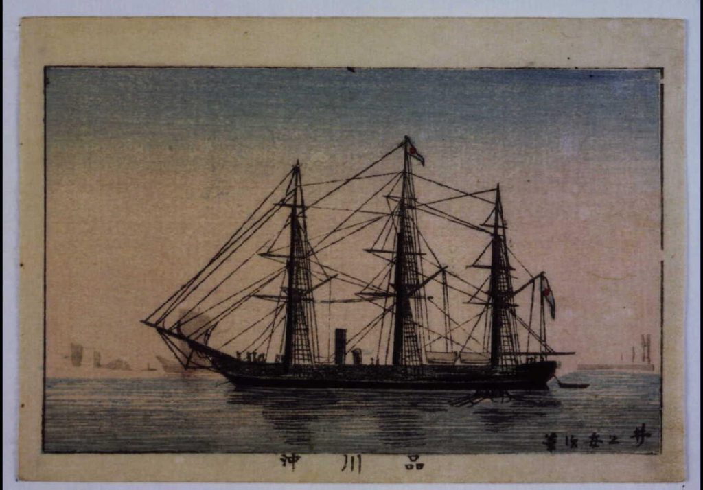 作品画像:東京真画名所図解 品川沖