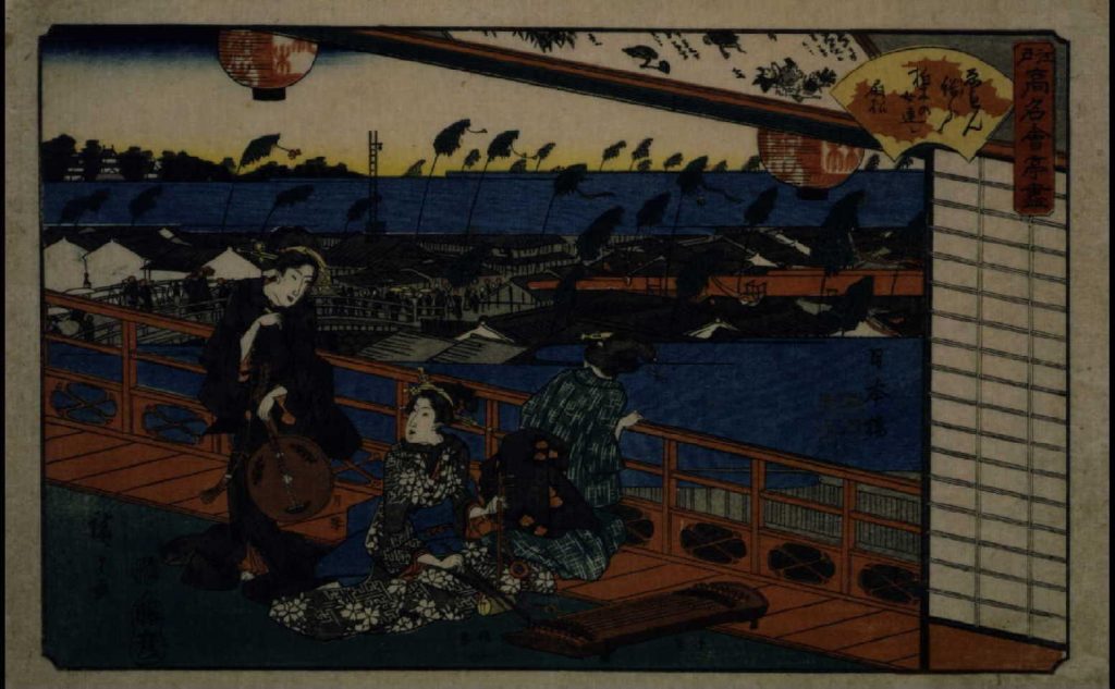 作品画像:江戸高名会亭尽 日本橋(柏木)