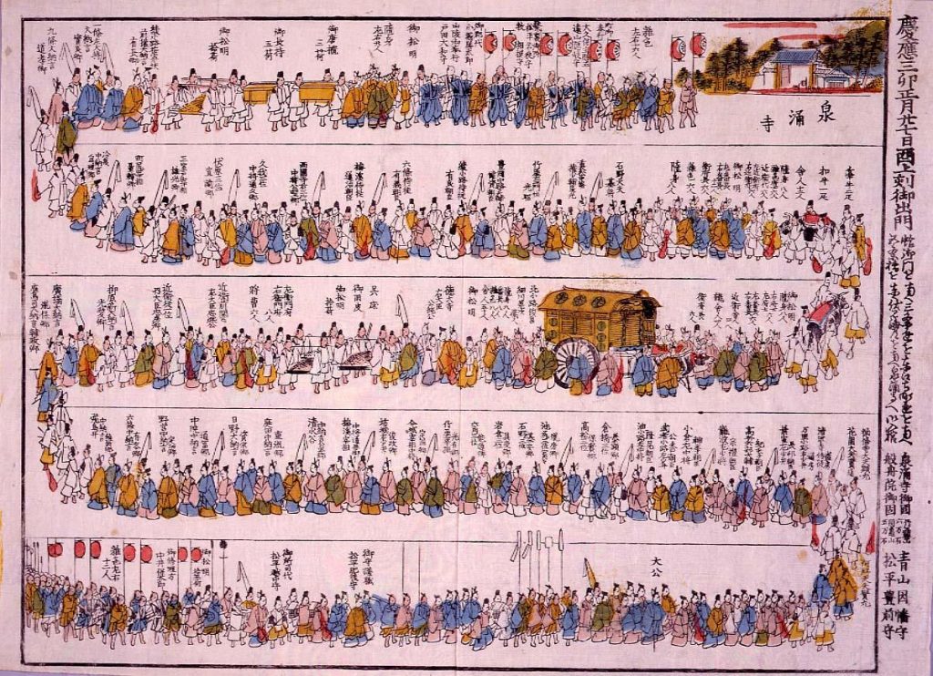 作品画像:孝明天皇御出棺行列図