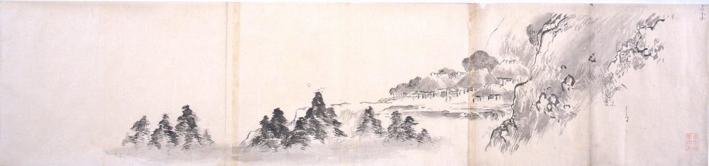 作品画像:粉本 山村風景