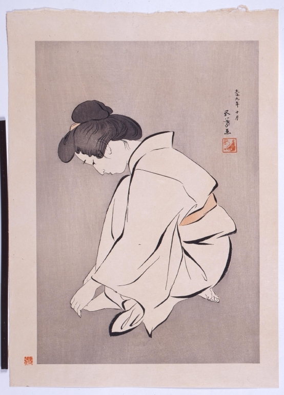 作品画像:爪を切る女
