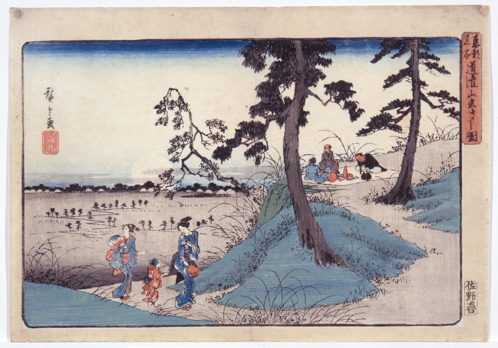 作品画像:東都名所 道灌山虫聞之図