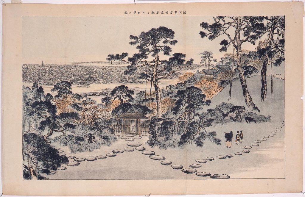 作品画像:駿河台岩崎家庭園より眺望の図