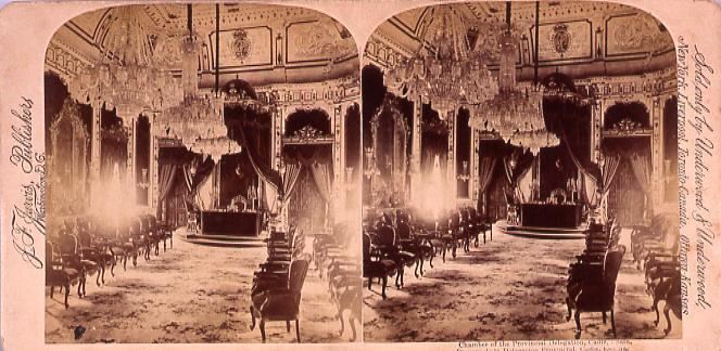 作品画像:外国製ステレオ写真 Chamber of the Provincial Delegation,Cadiz,Spain