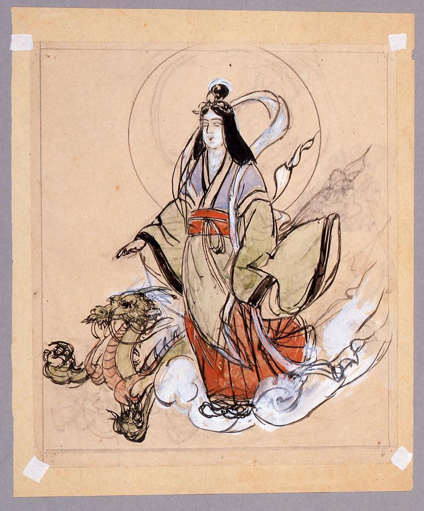 下絵 弁財天 Tomuco Tokyo Museum Collection