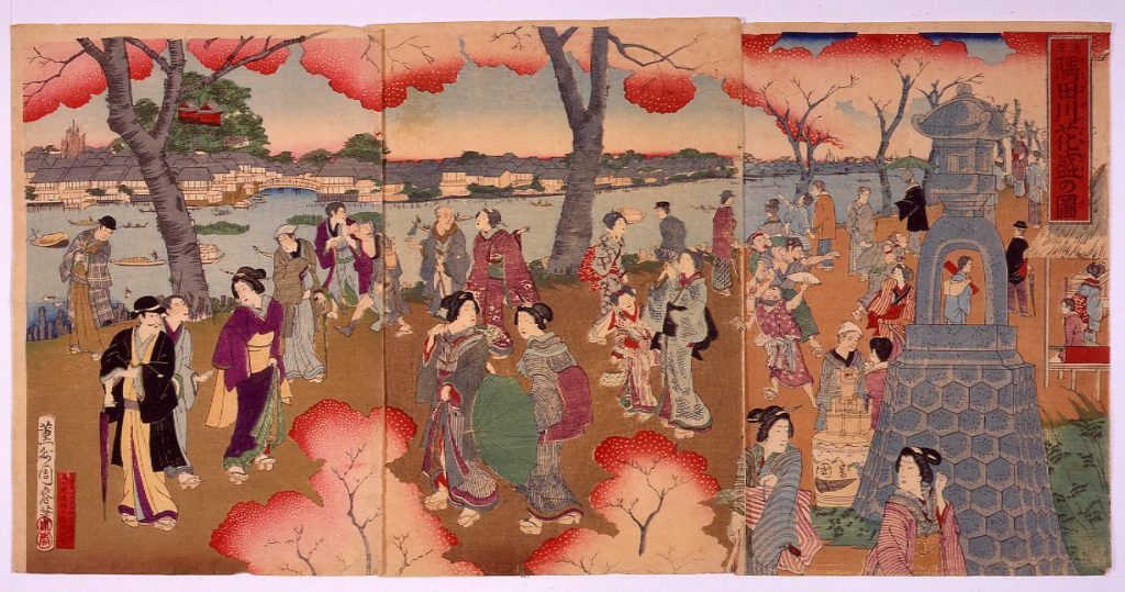 作品画像:東京隅田川花盛の図