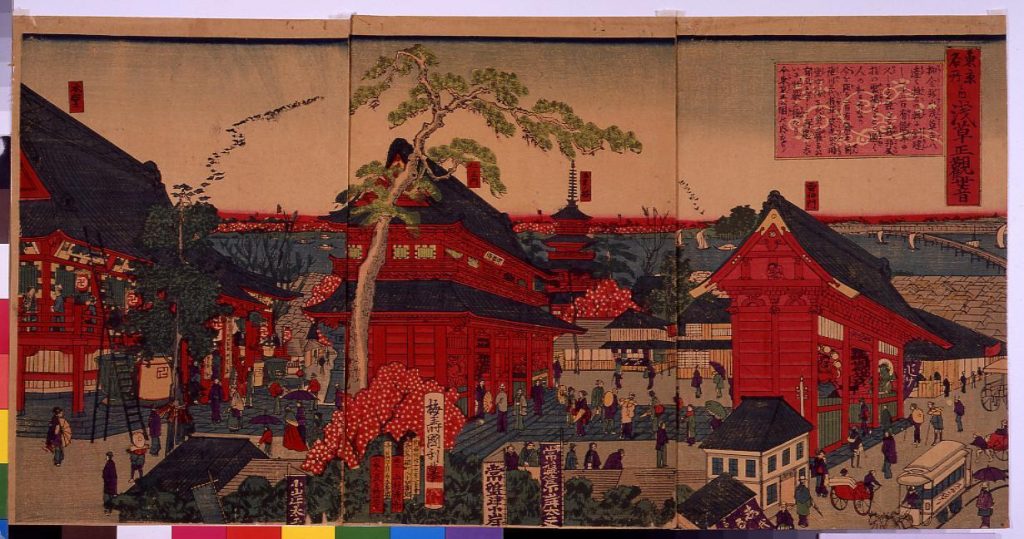 作品画像:東京名所之内浅草正観世音