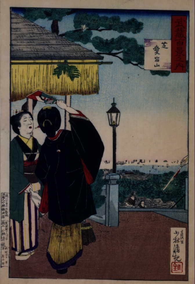作品画像:武蔵百景之内 芝愛 宕山