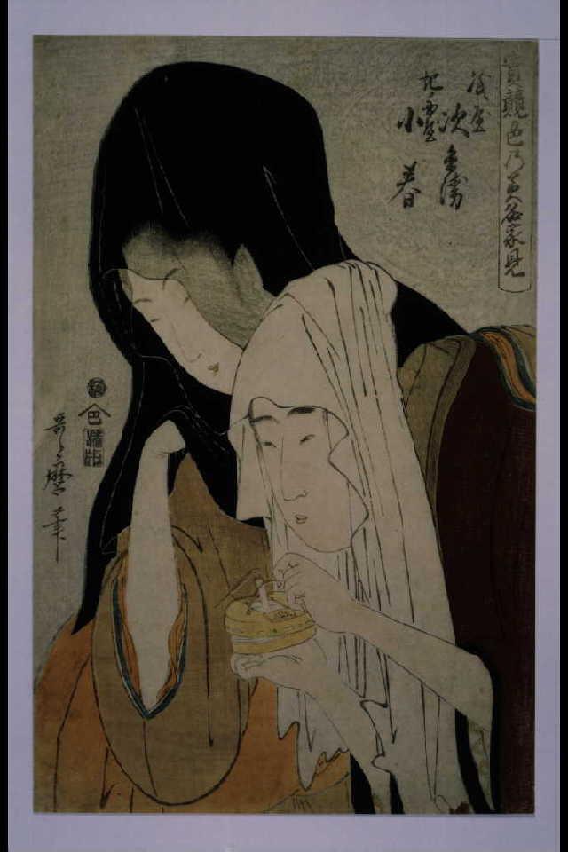 作品画像:実競色の美名家見 紙屋次兵衛・紀ノ国屋小春