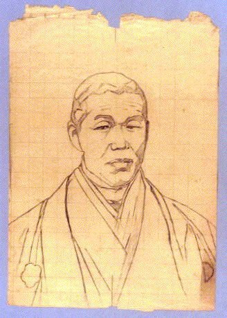 作品画像:下絵 男性肖像