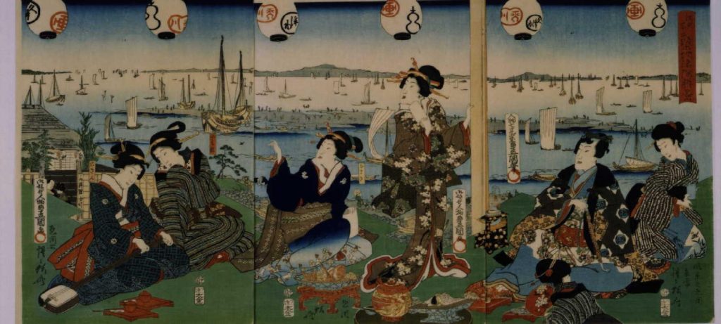 作品画像:江戸名所 築地浪除勝景
