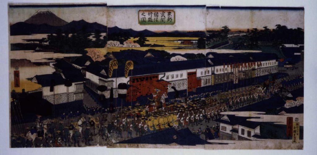 作品画像:東都霞ヶ関諸侯行粧之図