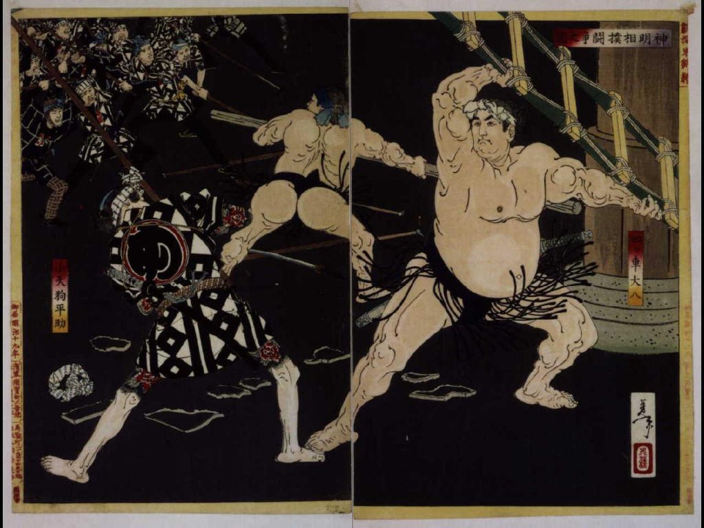 作品画像:神明相撲闘争之図