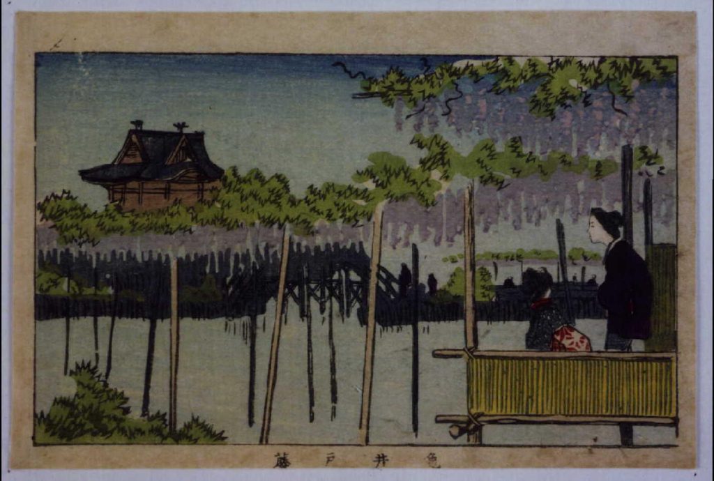 作品画像:東京真画名所図解 亀井戸藤