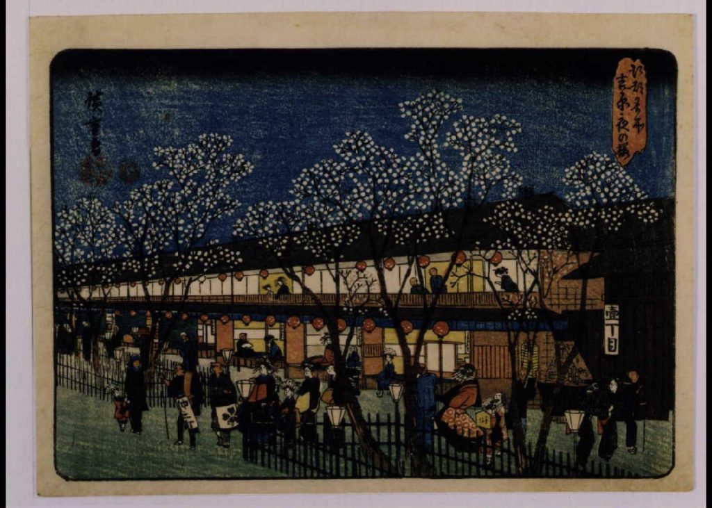 作品画像:江都名所吉原夜の桜