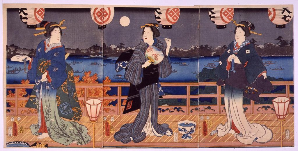 作品画像:墨田川三美人図