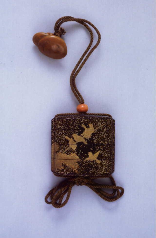 作品画像:竹雀蒔絵印籠