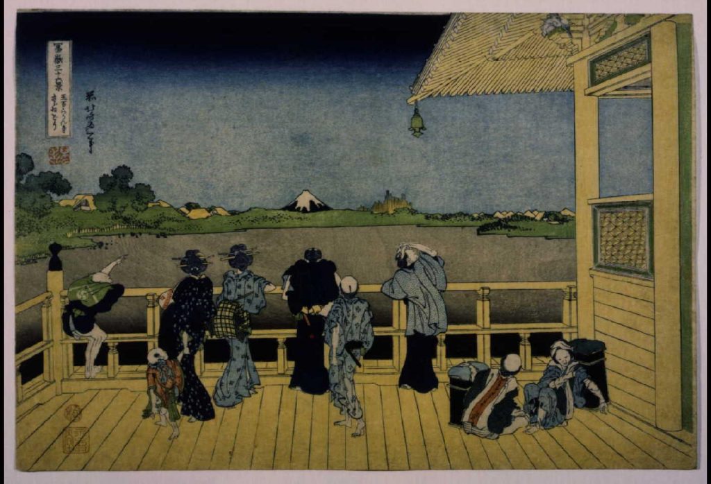 作品画像:冨嶽三十六景 五百らかん寺さざゐ堂