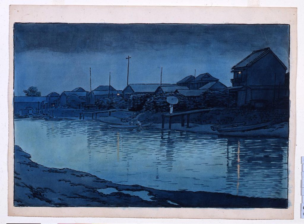 作品画像:東京二十景 大森海岸 原画