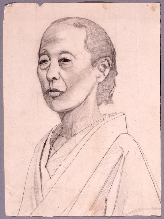 作品画像:下絵 女性肖像