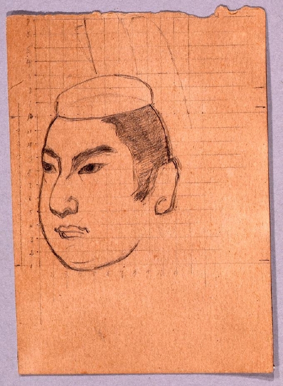 作品画像:下絵 昭徳院(徳川家茂)肖像