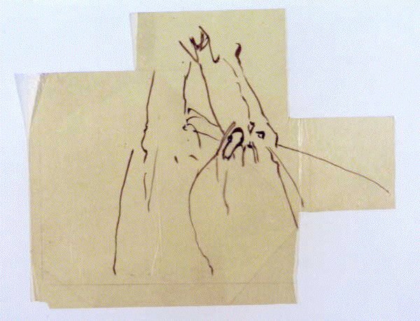 作品画像:下絵断片 楊柳