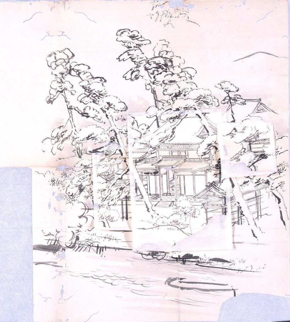 作品画像:粉本 社殿