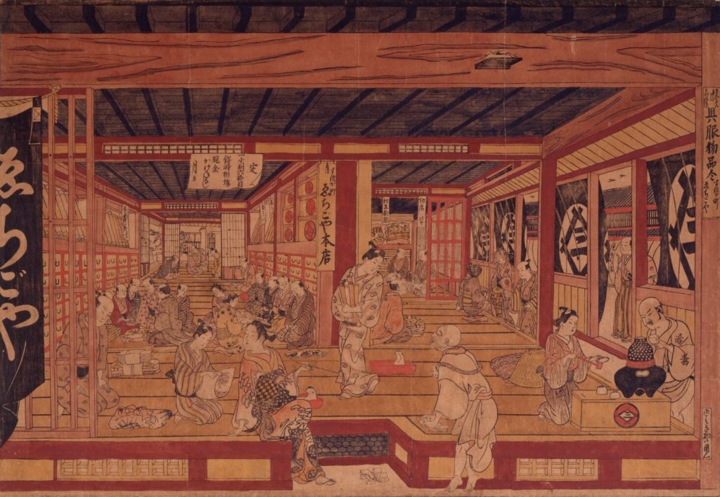作品画像:駿河町越後屋呉服店大浮絵