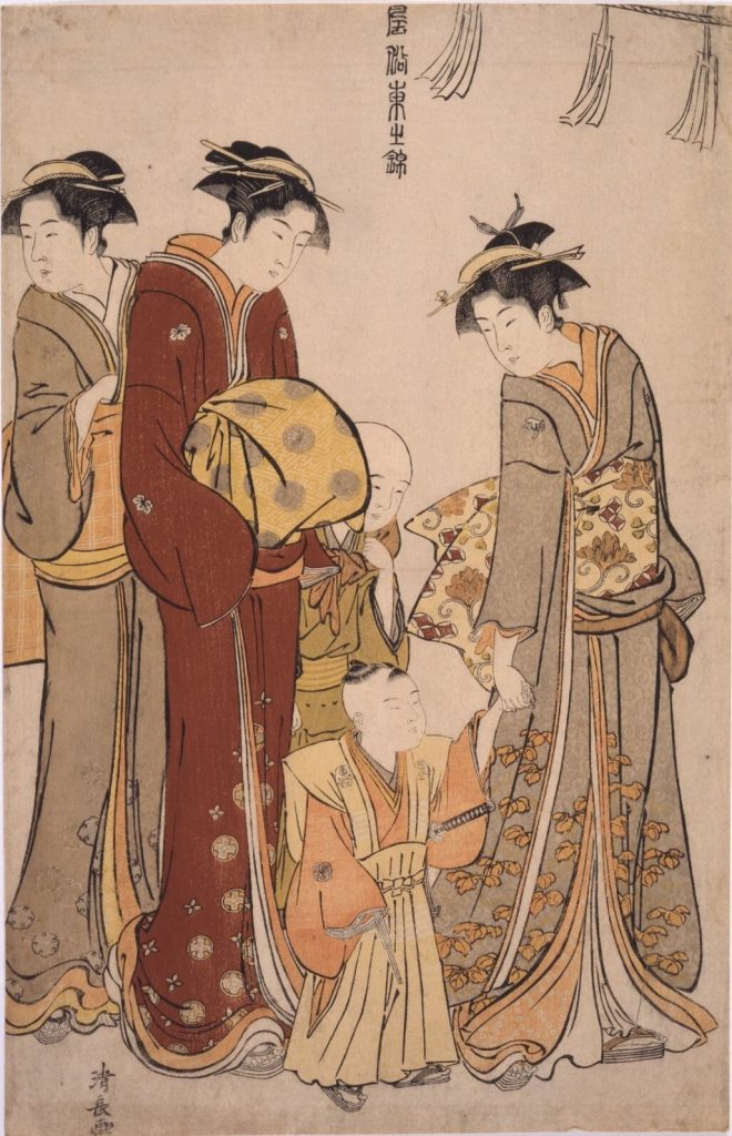 作品画像:風俗東之錦 町家の袴着