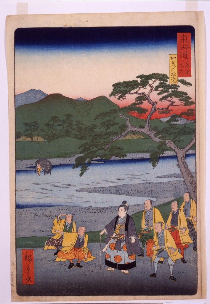 作品画像:東海道名所之内 加茂川遊覧