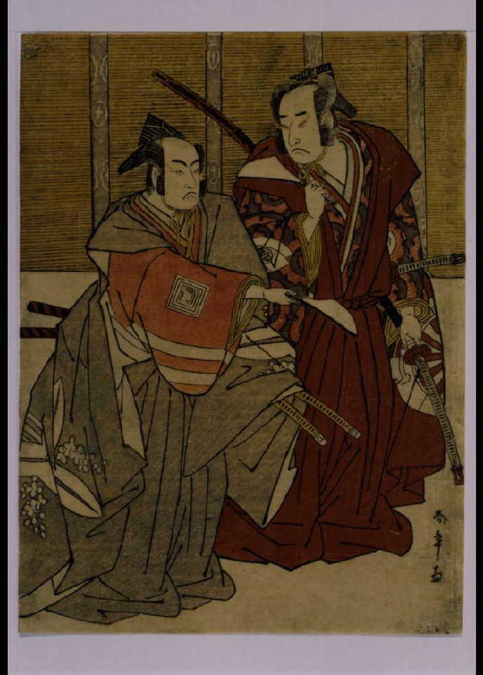 作品画像:二代目市川門之助と初代尾上松助