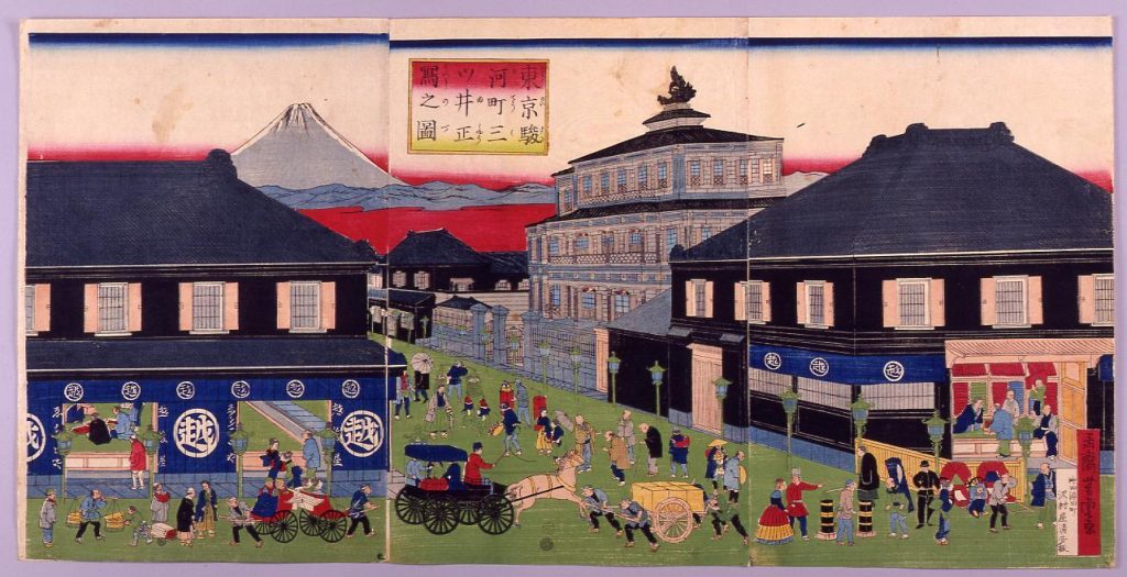 作品画像:東京駿河町三ツ井正写之図