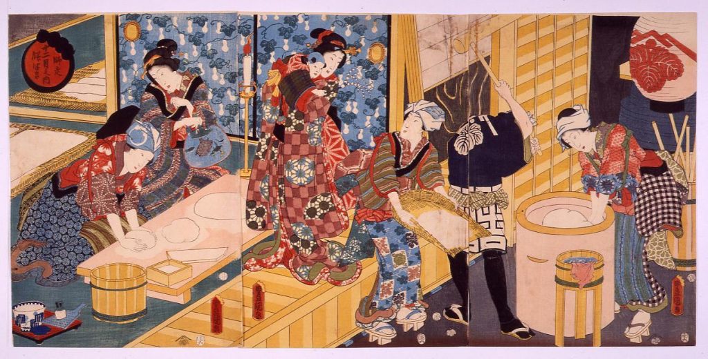 作品画像:十二月之内 師走餅つき