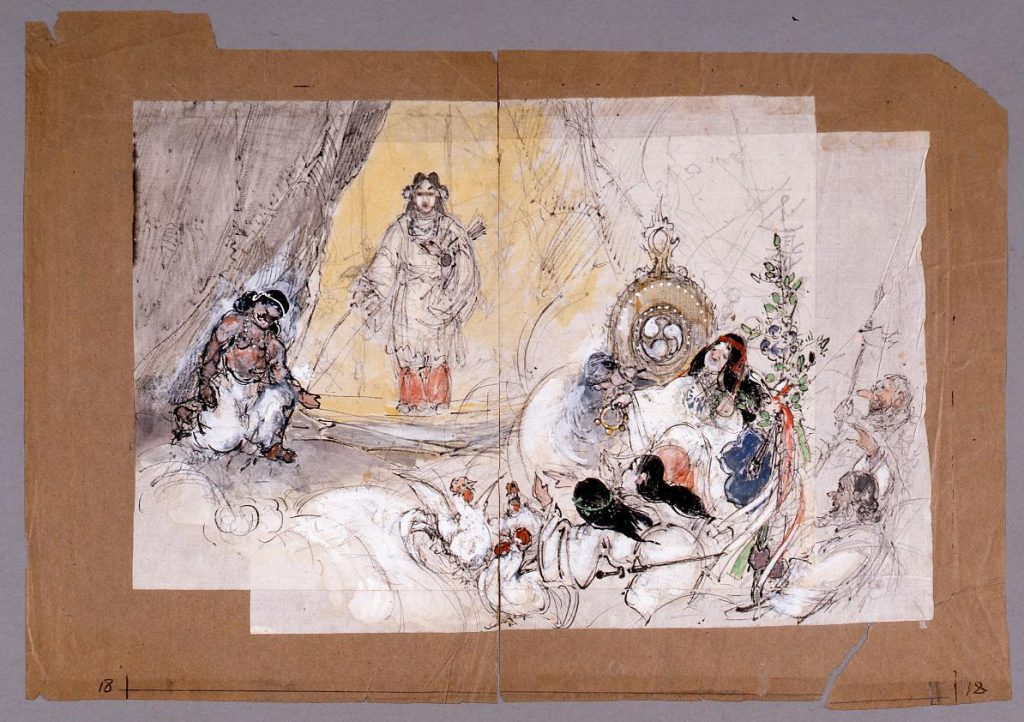 作品画像:下絵 天の岩戸(『日本一』第2巻第1号口絵)
