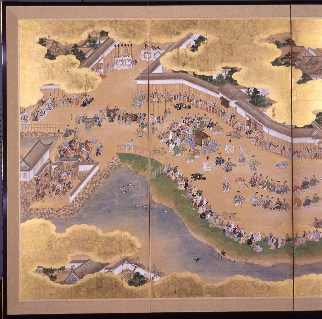 作品画像:日吉山王社日光東照宮参詣図屏風