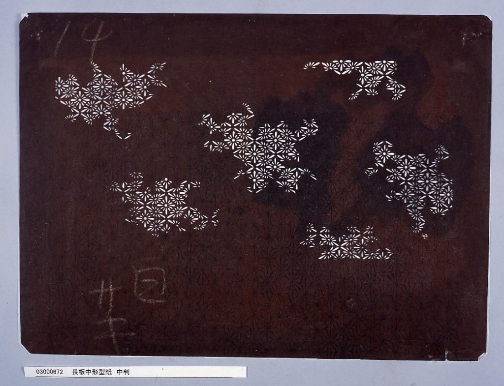作品画像:長板中形型紙 中判