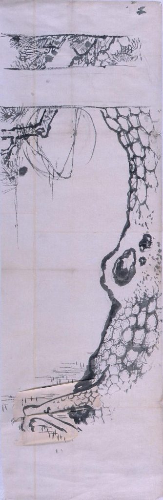 作品画像:粉本 松に霞