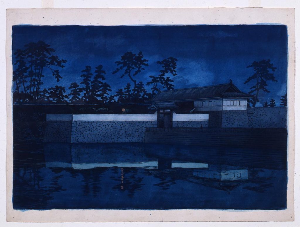 作品画像:東京二十景 桜田門 原画
