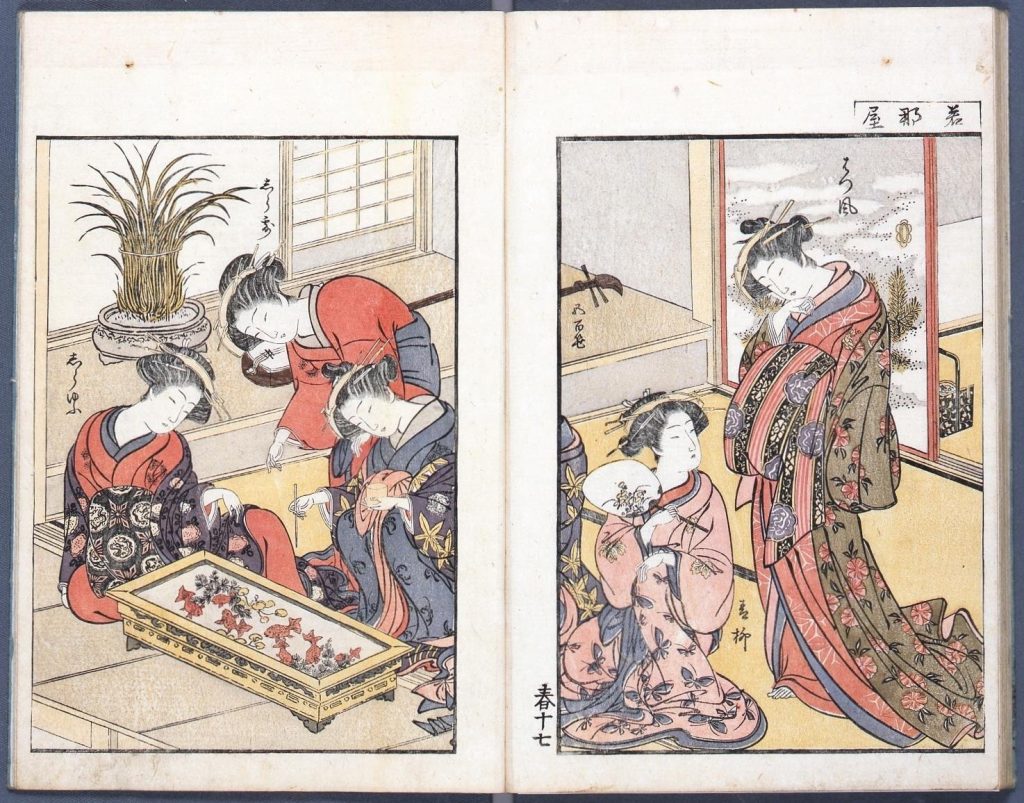 作品画像:青楼美人合姿鏡