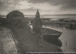 作品画像:(藁を刈りに行く沼地の男)