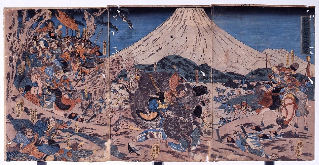 作品画像:頼朝公富士之御狩図