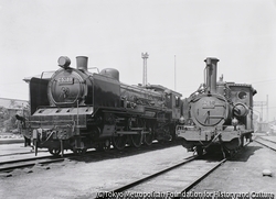 作品画像:形式C53、NO.5389と形式230、NO.261 宮原機関区