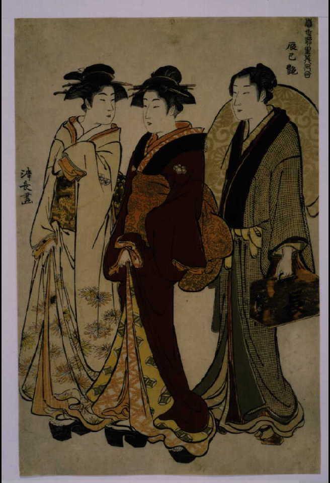 作品画像:当世遊里美人合 辰巳艶